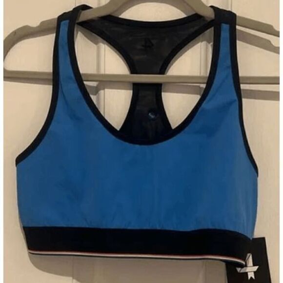 FourLaps NWT size Small Circuit sports bra -Cornflower Navy - Picture 3 of 4